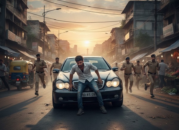 डोरंडा में मर्सडीज कार सवार ने युवक को बोनट पर घसीटा, होमगार्ड को कुचलने की कोशिश!