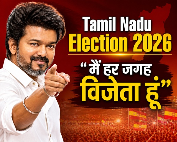 Tamil Nadu Election 2026: “मैं हर जगह विजेता हूं” — थलापति विजय का डायलॉग हुआ सच, TVK 110 सीटों पर आगे