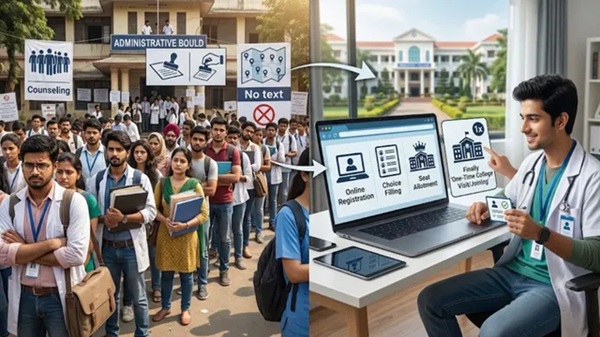 NEET-UG काउंसलिंग में बड़ा बदलाव: अब बार-बार मेडिकल कॉलेज जाने की नहीं होगी जरूरत, ऑनलाइन होगी रिपोर्टिंग