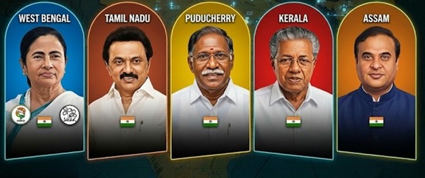 Election Results 2026: 5 राज्यों के चुनाव में जानिए क्या है मुख्यमंत्रियों का हाल, कहीं बढ़त तो कहीं फंसी सीट